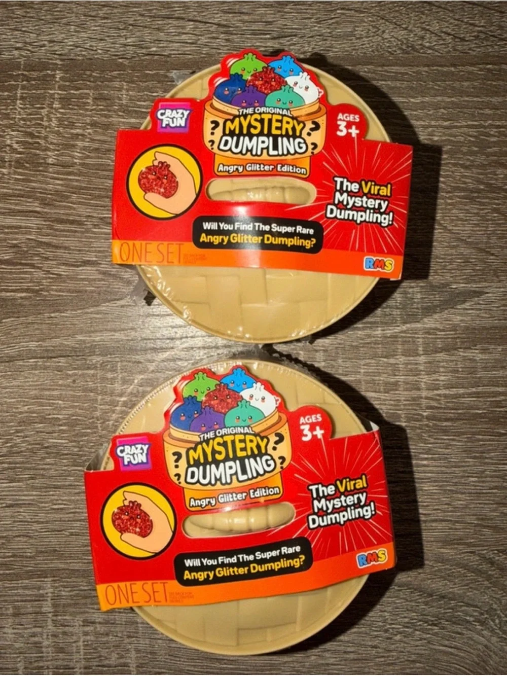 x2 RMS Rare Squishy Dumpling Angry Glitter Edition. Sealed!